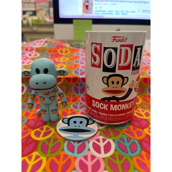 Funko Soda 2022 Paul Frank Sock Monkey Pog & Vinyl Figures - Picture 3 of 7